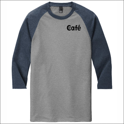 District 87 Cafe Tri-Blend 3/4 Sleeve Raglan Tee