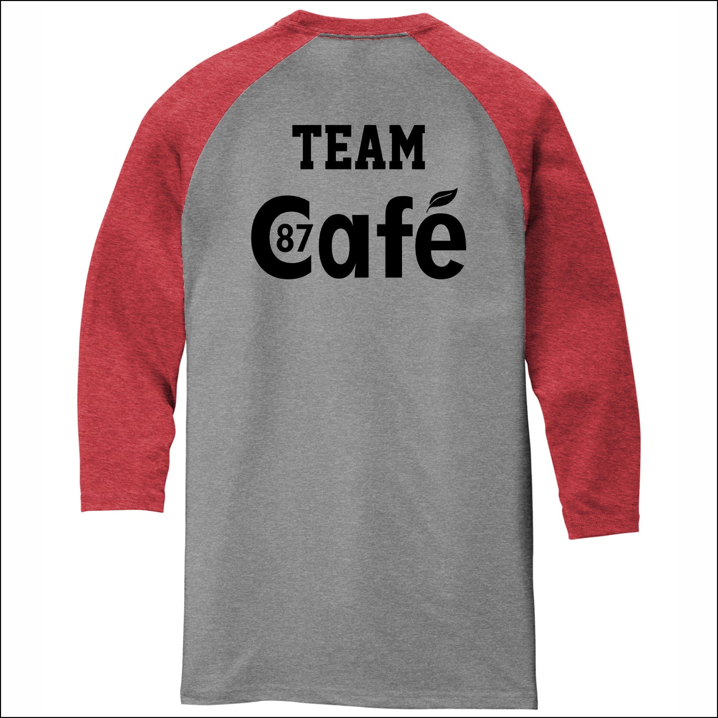 District 87 Cafe Tri-Blend 3/4 Sleeve Raglan Tee