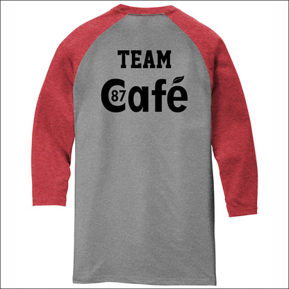 District 87 Cafe Tri-Blend 3/4 Sleeve Raglan Tee