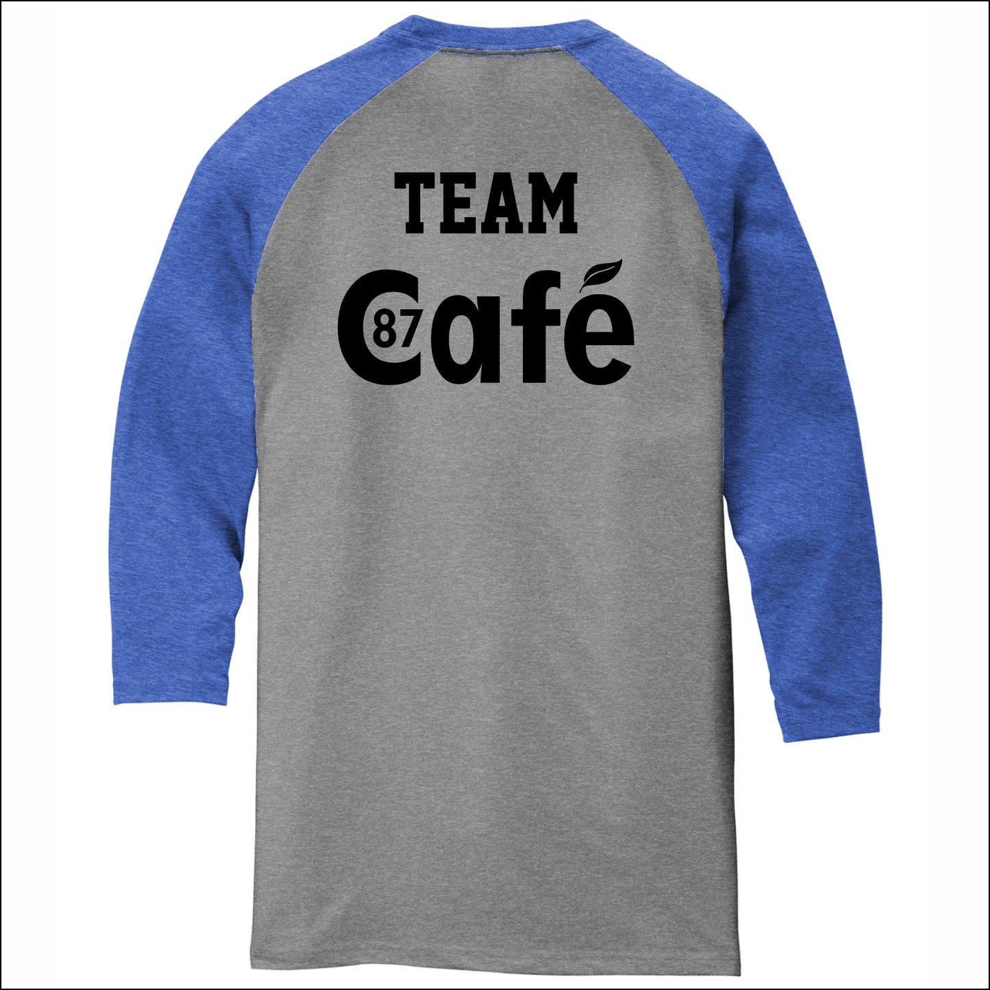 District 87 Cafe Tri-Blend 3/4 Sleeve Raglan Tee