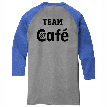 District 87 Cafe Tri-Blend 3/4 Sleeve Raglan Tee