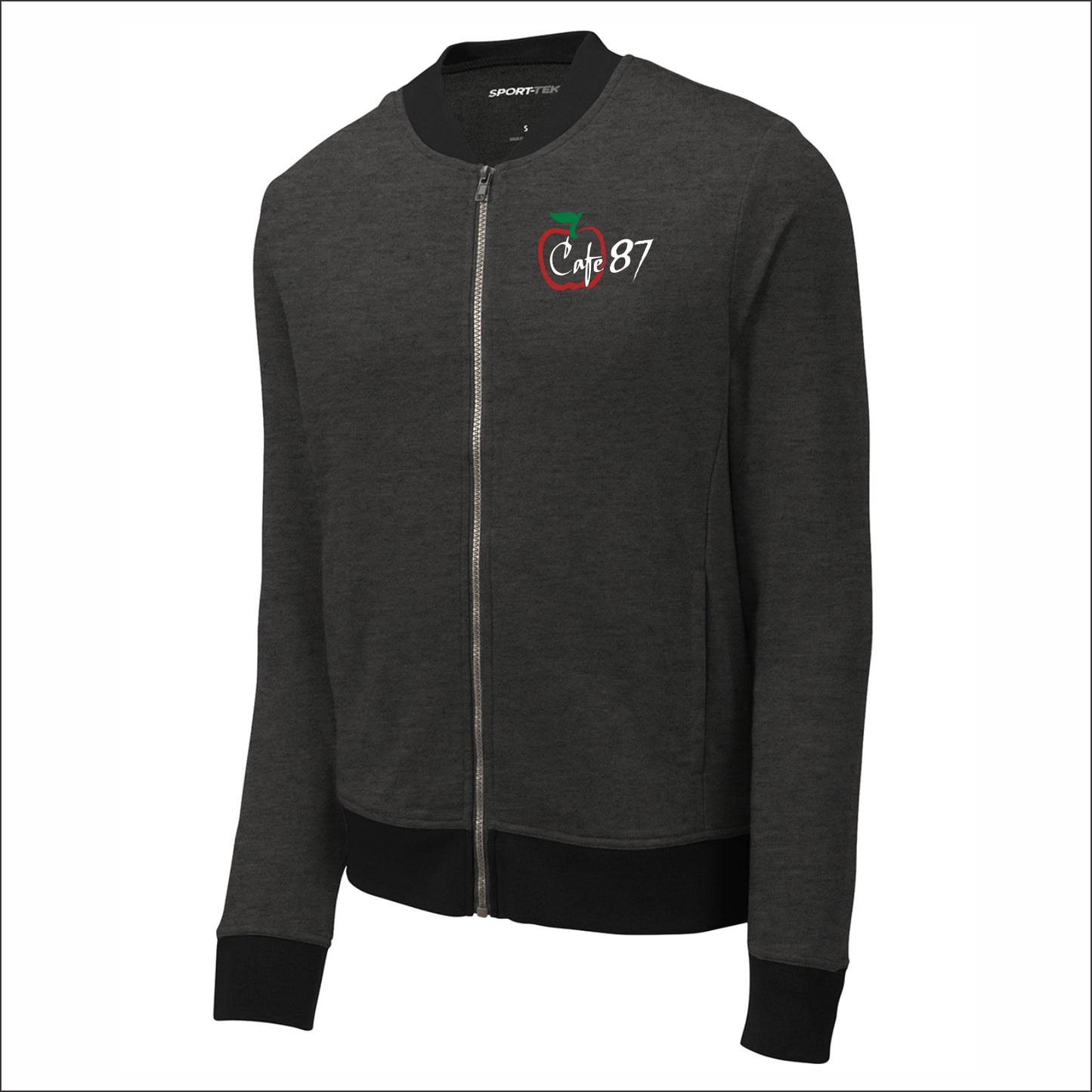 District 87 Cafe French Terry Full-Zip Bomber