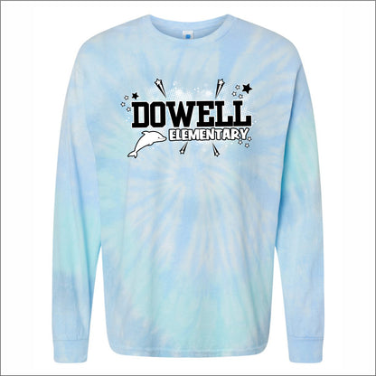 Dowell Elementary Tie-Dye Long Sleeve T-shirt - Des. B