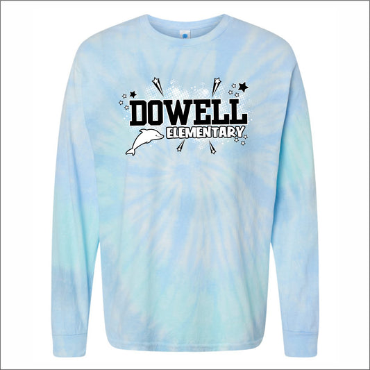 Dowell Elementary Tie-Dye Long Sleeve T-shirt - Des. B