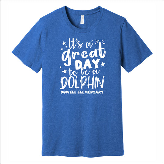 Dowell Elementary Heathered Soft Jersey T-shirt - Des. A