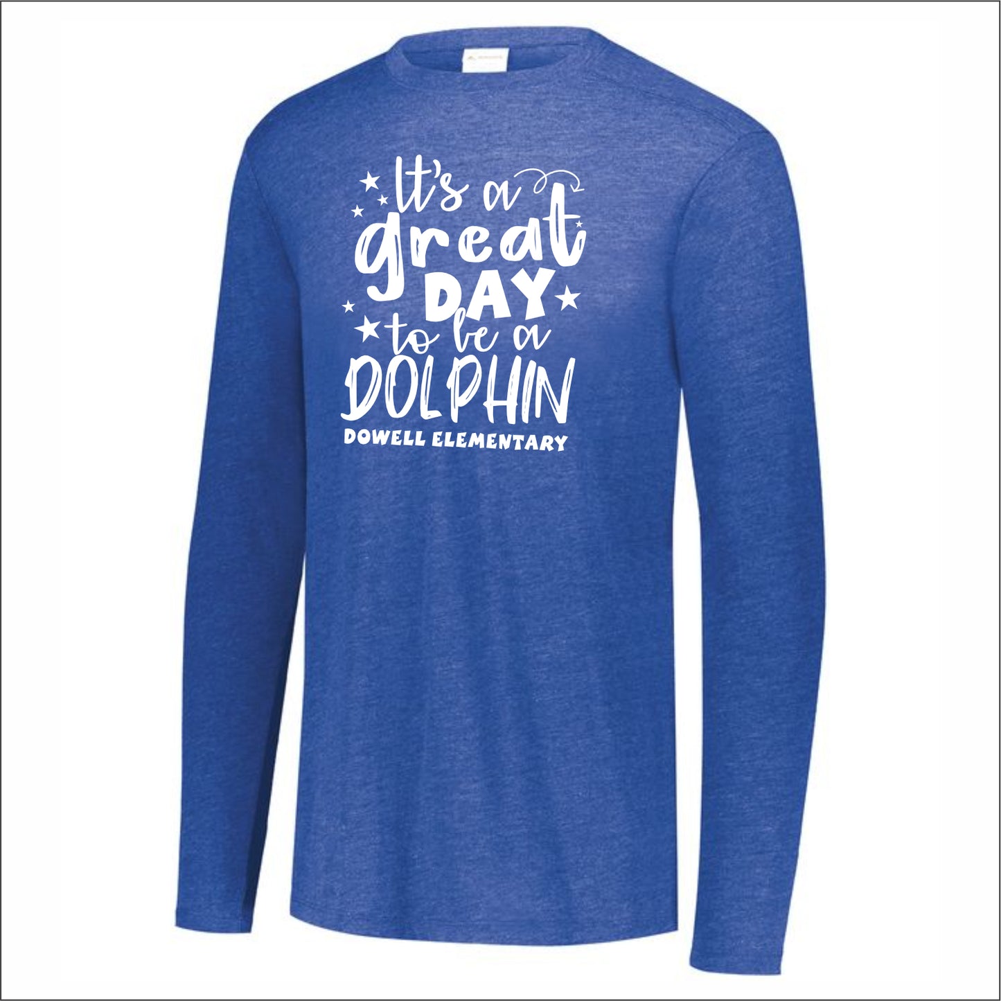 Dowell Elementary Tri-Blend Long Sleeve T-shirt - Des. A