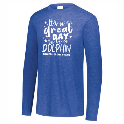 Dowell Elementary Tri-Blend Long Sleeve T-shirt - Des. A