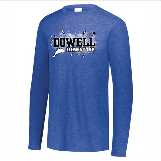 Dowell Elementary Tri-Blend Long Sleeve T-shirt - Des. B