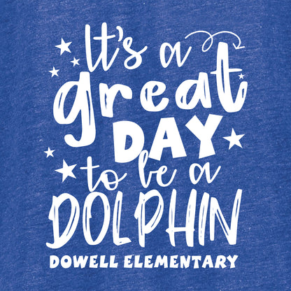 Dowell Elementary Ladies Perfect Tri-Blend Tee - Des. A