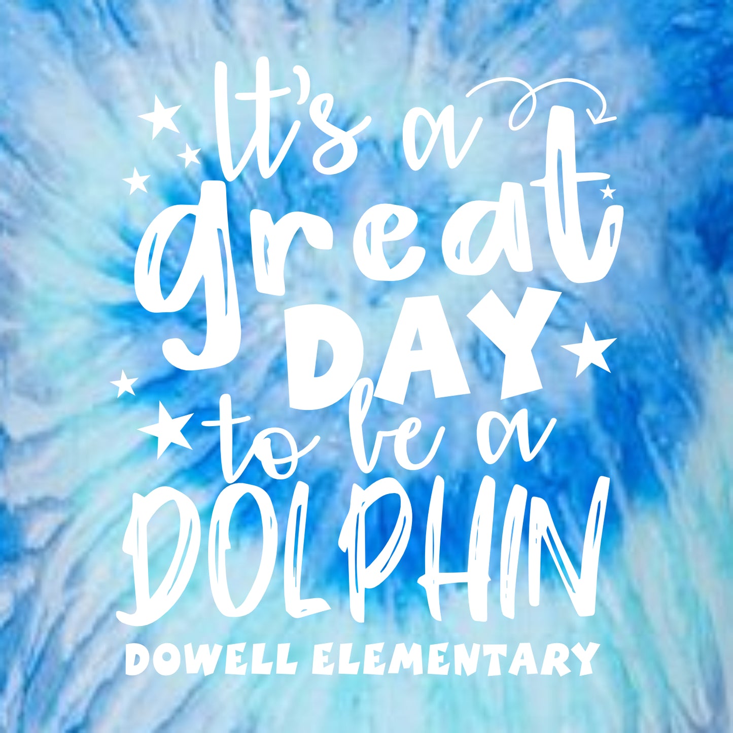 Dowell Elementary Tie-Dye T-shirt - Des. A