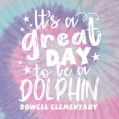 Dowell Elementary Tie-Dye T-shirt - Des. A