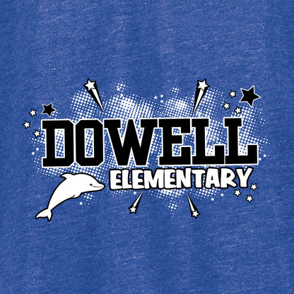 Dowell Elementary Tri-Blend Long Sleeve T-shirt - Des. B