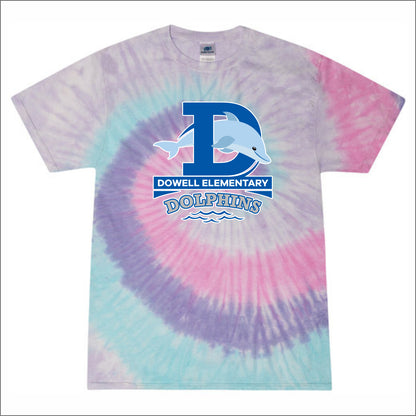 Dowell Elementary Tie-Dye T-shirt - Des. A