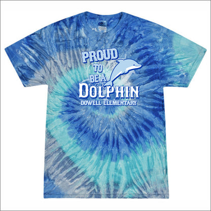 Dowell Elementary Tie-Dye T-shirt - Des. B