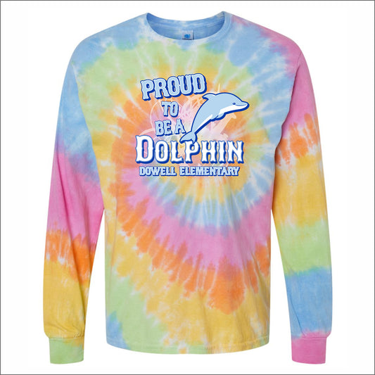 Dowell Elementary Tie-Dye Long Sleeve T-shirt - Des. B