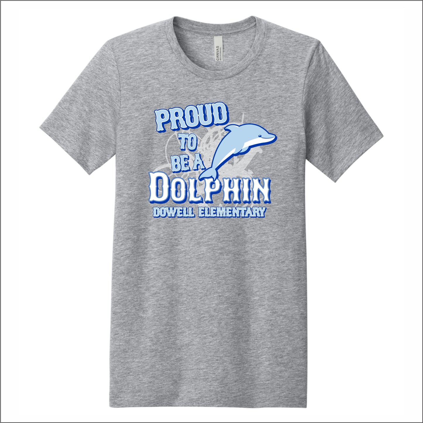 Dowell Elementary Heathered Soft Jersey T-shirt - Des. B