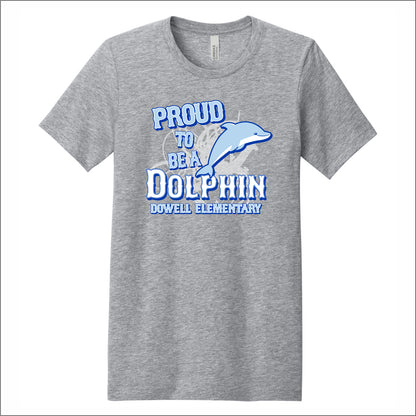 Dowell Elementary Heathered Soft Jersey T-shirt - Des. B