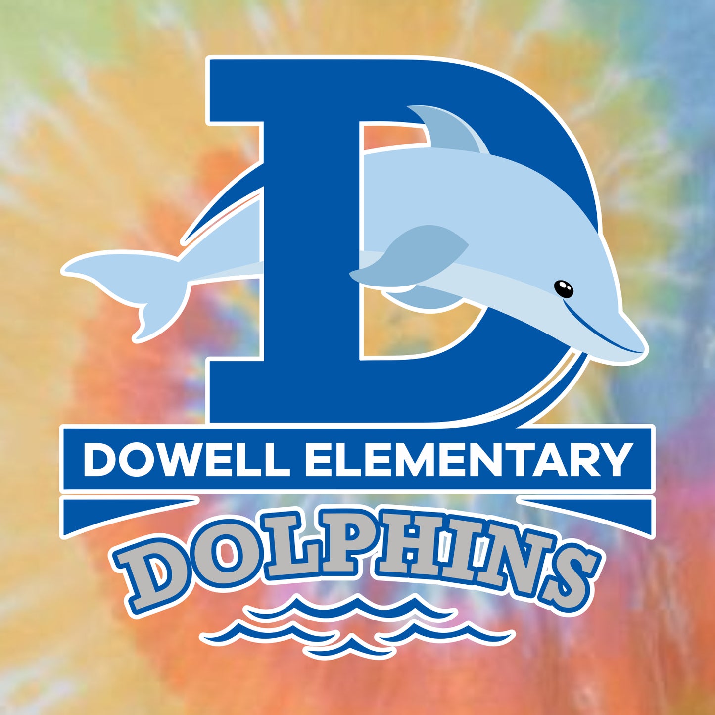 Dowell Elementary Tie-Dye Long Sleeve T-shirt - Des. A