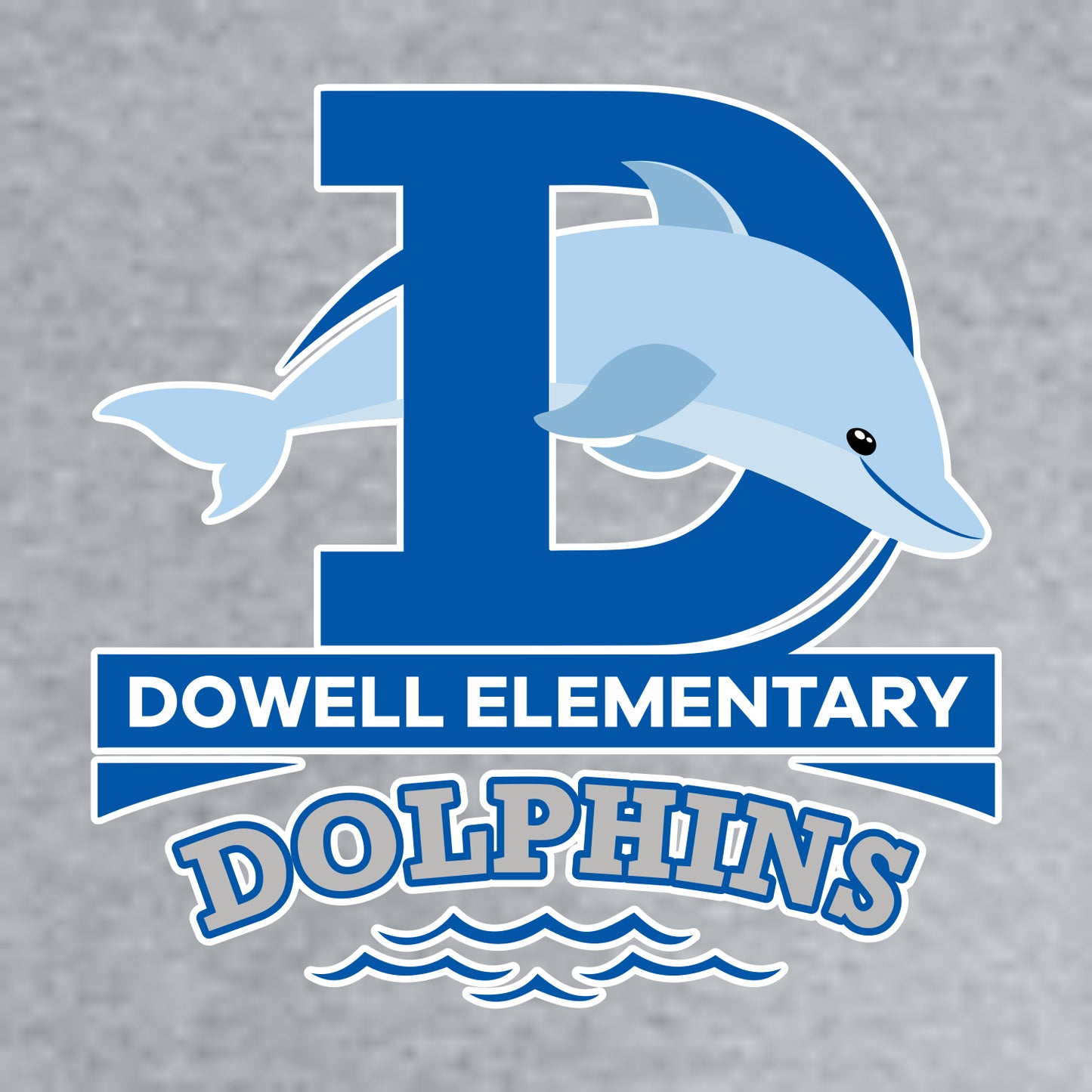 Dowell Elementary Heathered Soft Jersey T-shirt - Des. A