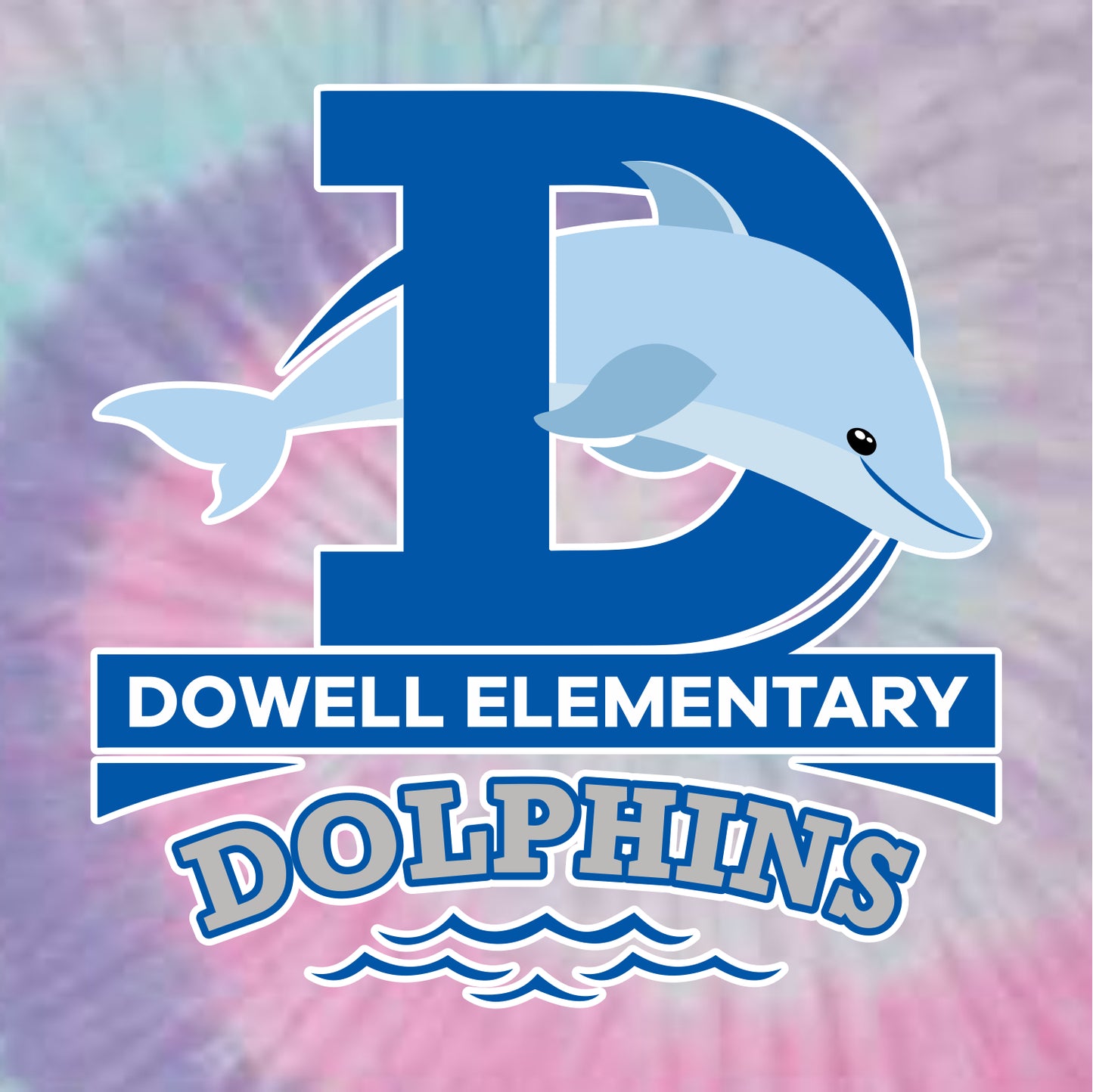 Dowell Elementary Tie-Dye T-shirt - Des. A