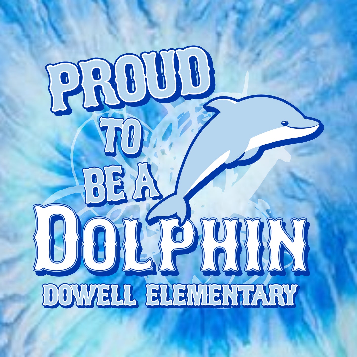 Dowell Elementary Tie-Dye T-shirt - Des. B