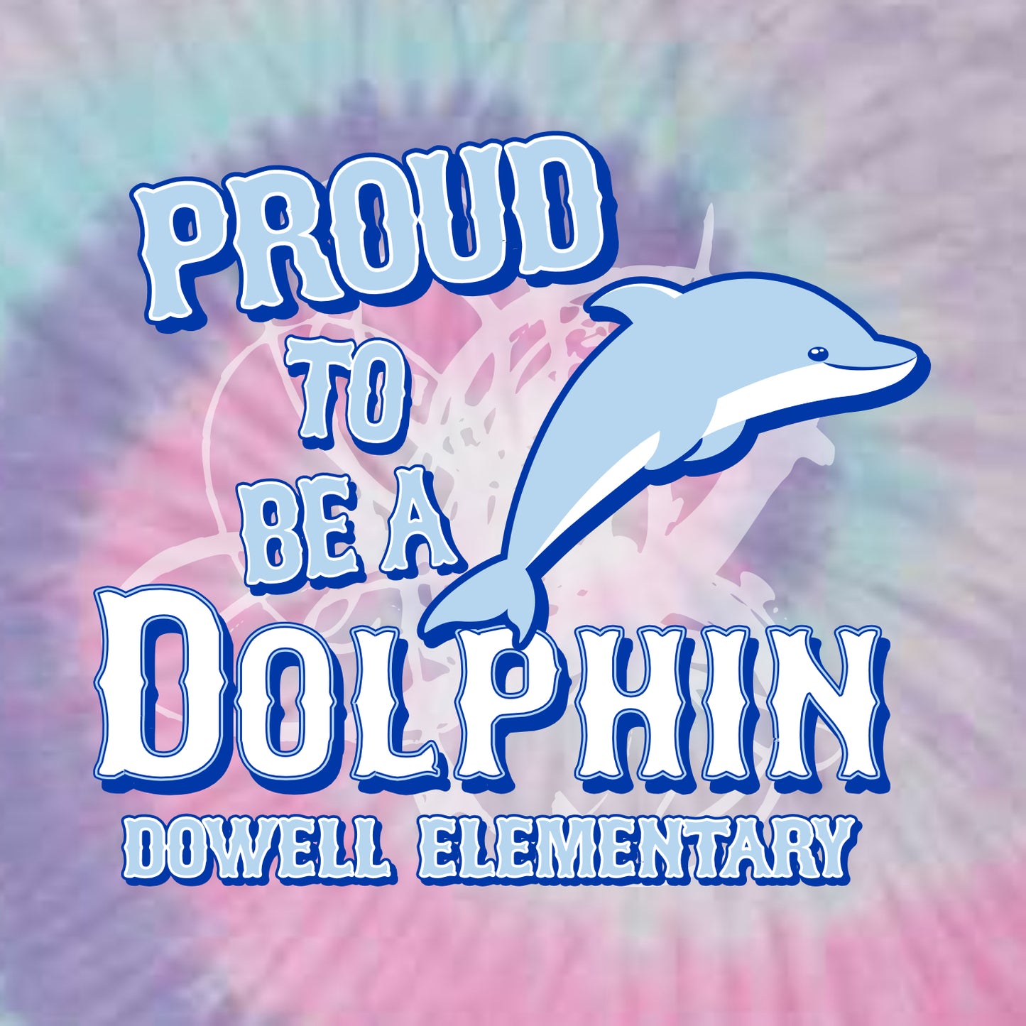 Dowell Elementary Tie-Dye T-shirt - Des. B