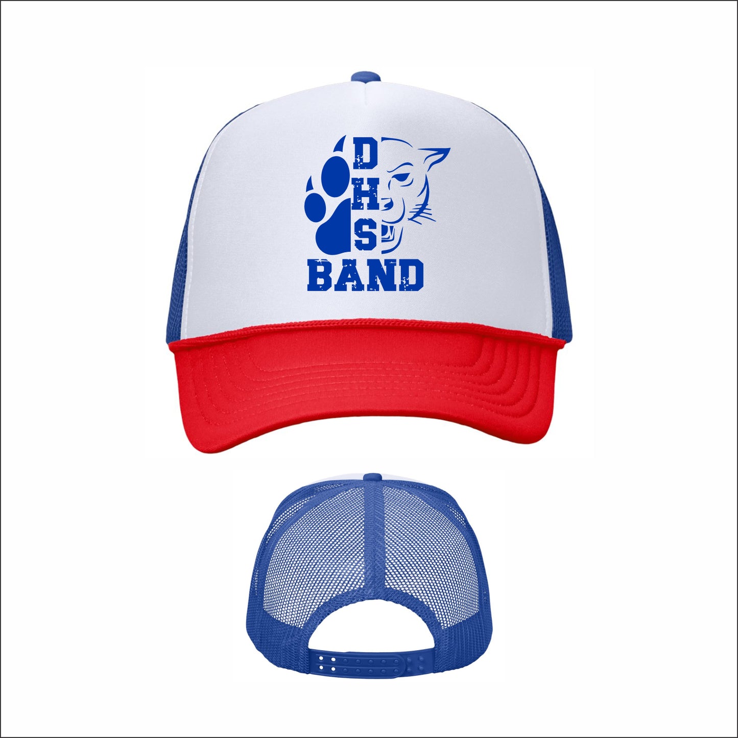 DHS Band Foam Mesh-Back Trucker Cap
