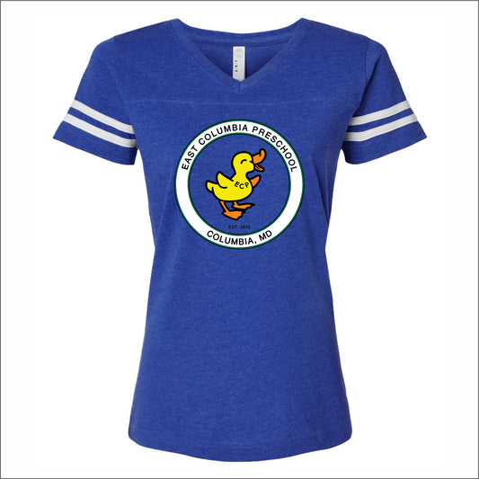 East Columbia Preschool Ladies Vintage Football T