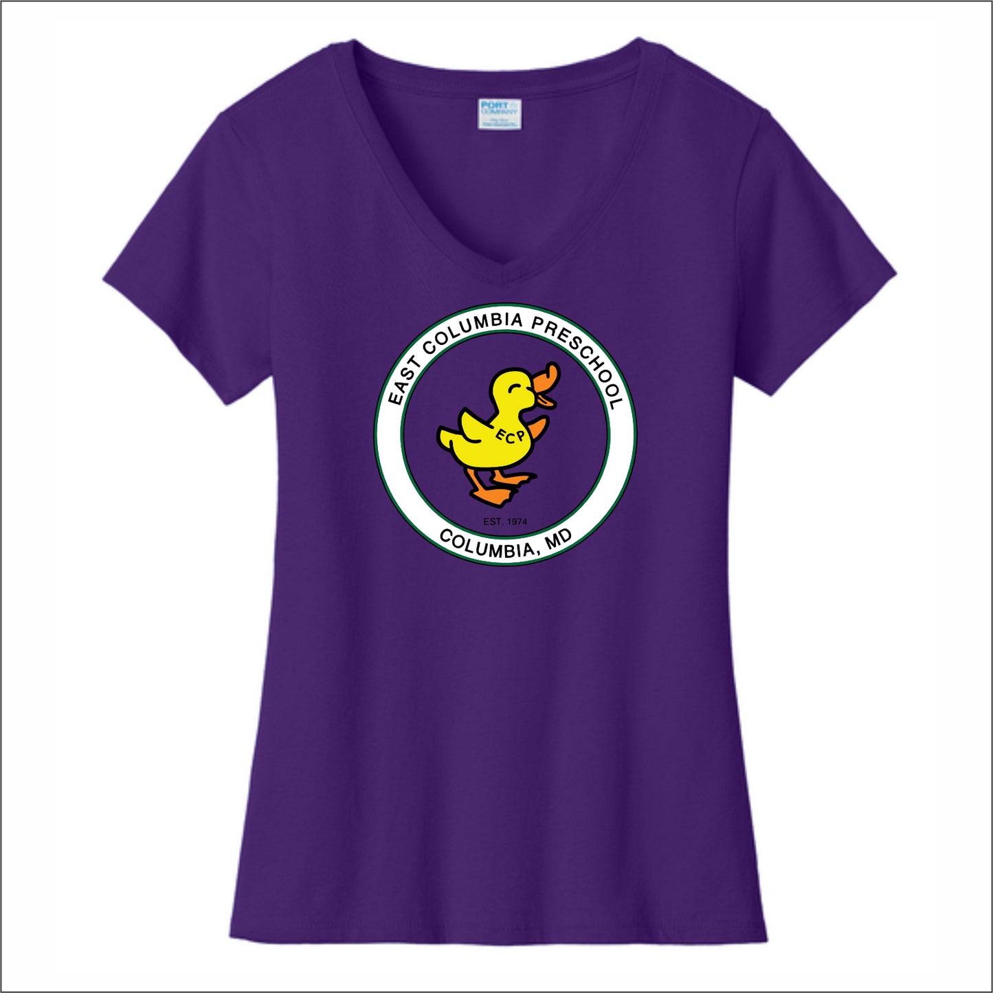 East Columbia Preschool Ladies Fan Favorite V-Neck Tee