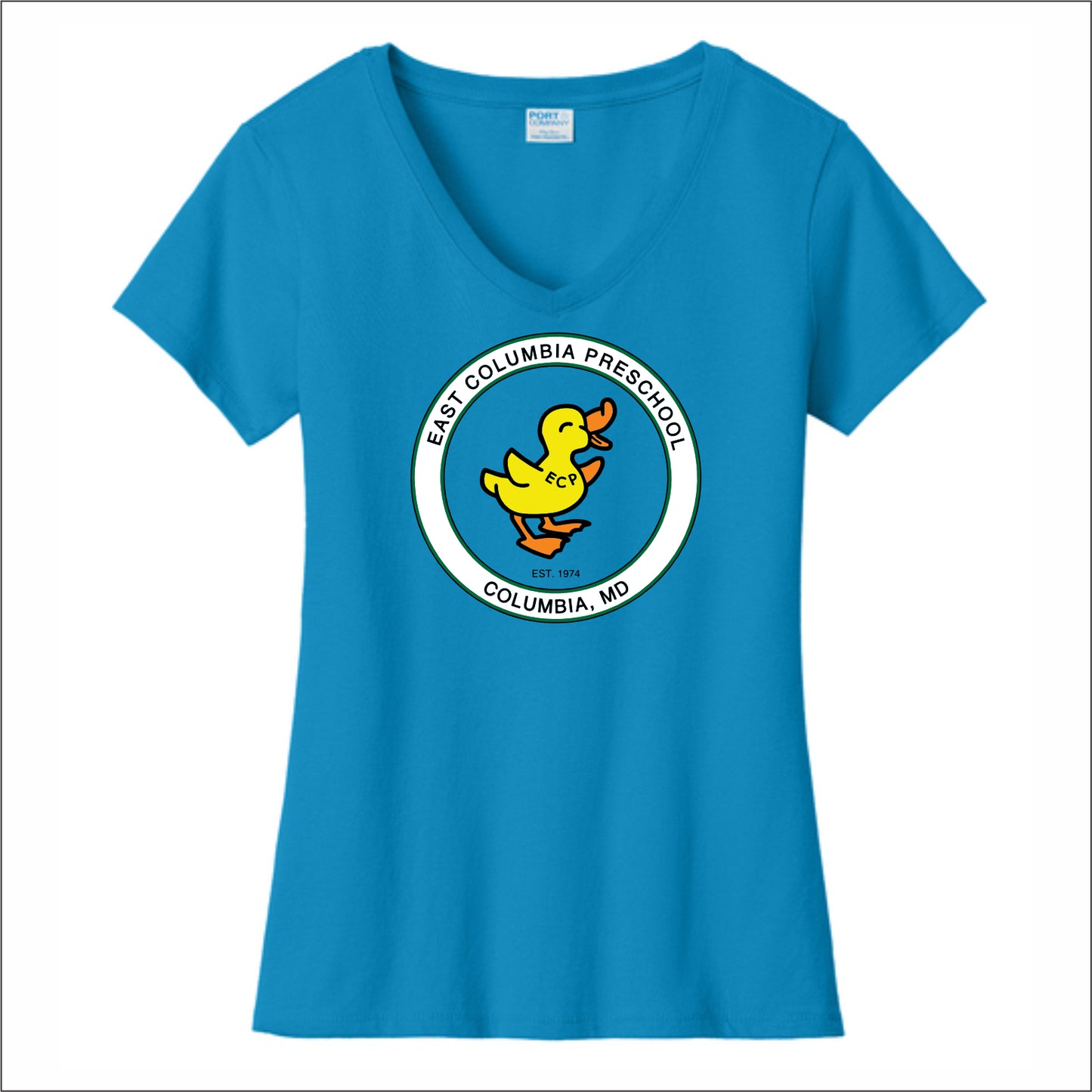 East Columbia Preschool Ladies Fan Favorite V-Neck Tee