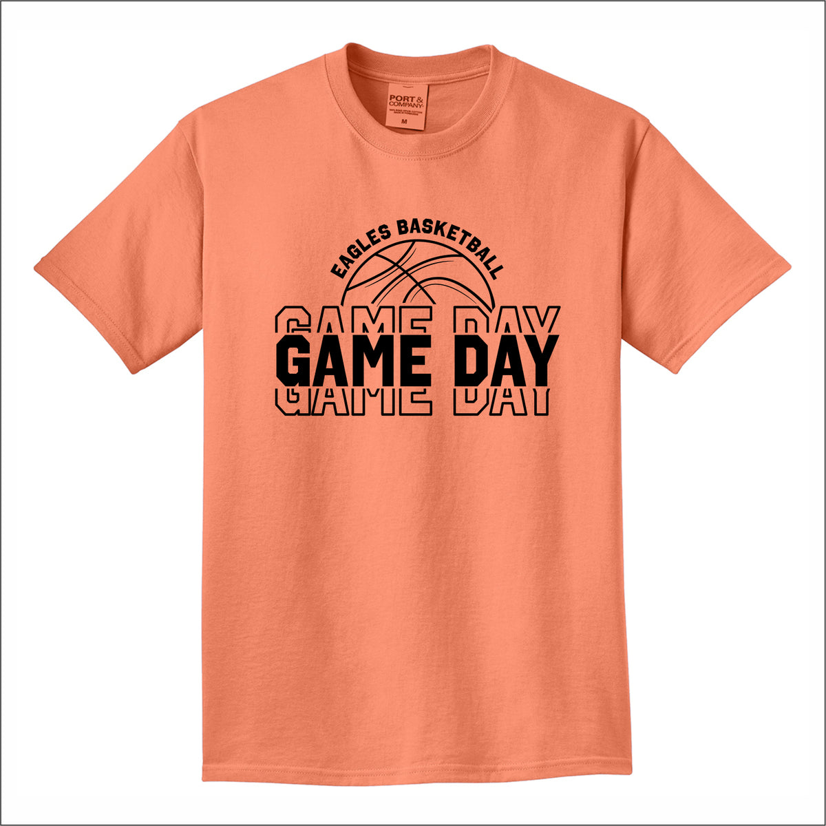 EJHS Girls Basketball Beach Wash Garment-Dyed T-shirt