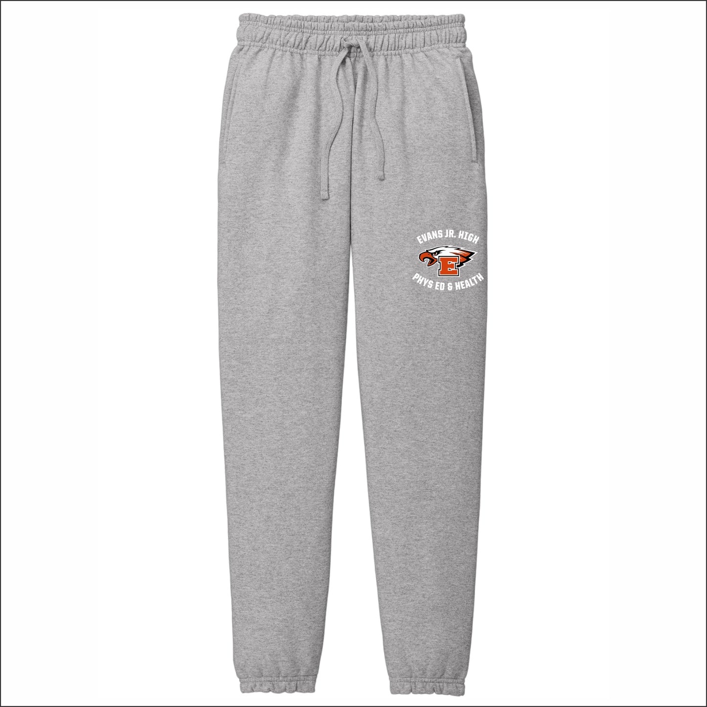 Evans Jr High Phys Ed Elastic Bottom Sweatpants with pockets