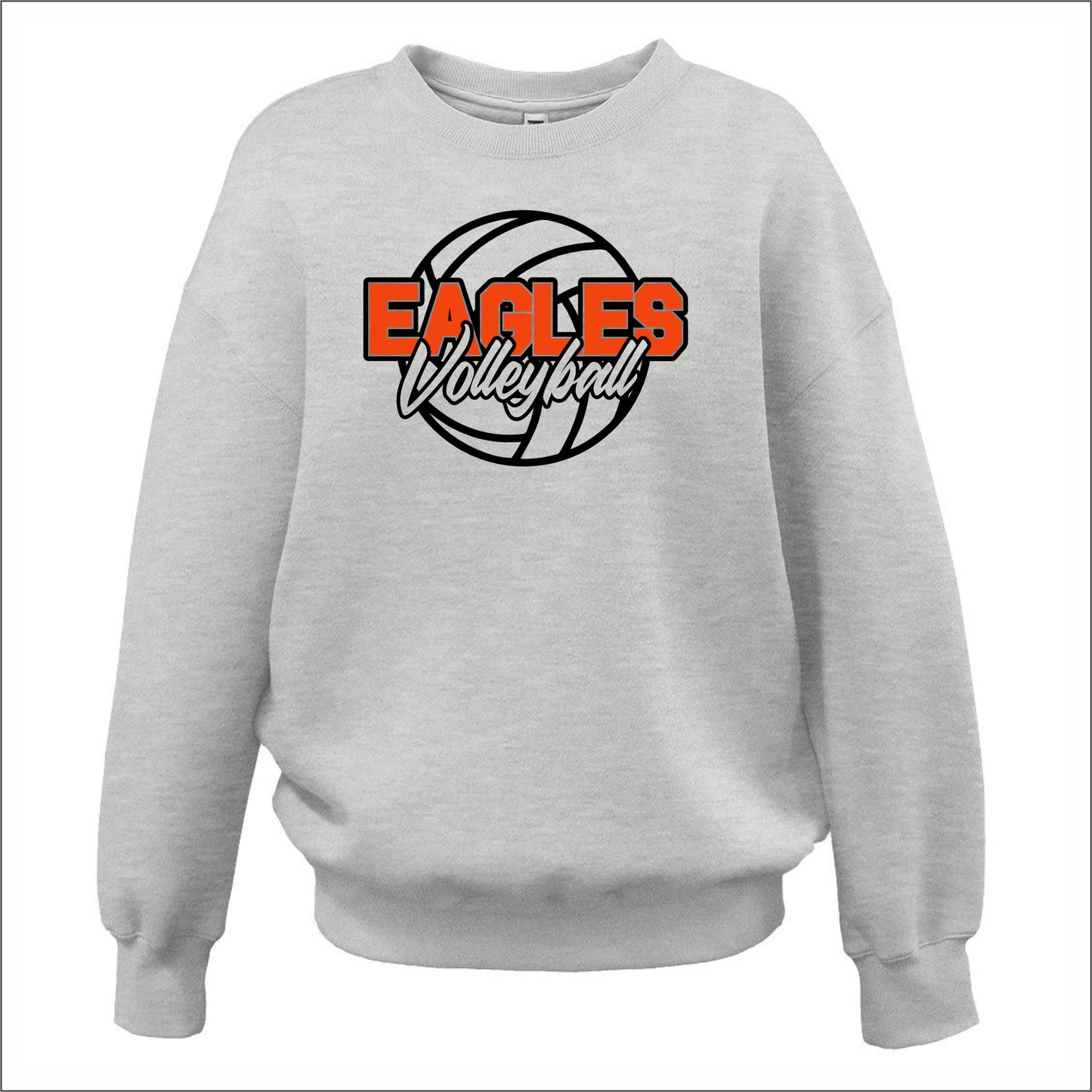 Evans Volleyball Ladies Soft Sponge Oversized Crewneck