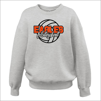 Evans Volleyball Ladies Soft Sponge Oversized Crewneck