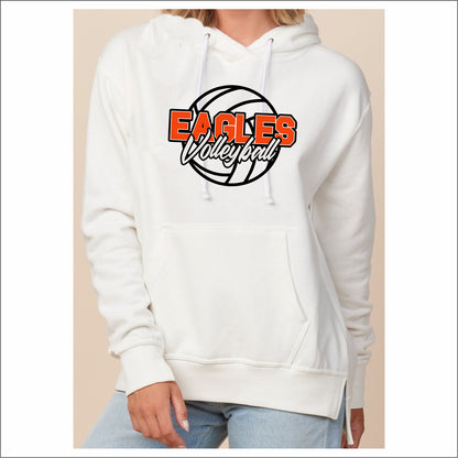 Evans Volleyball Ladies Drop Tail Hooded Sweatshirt