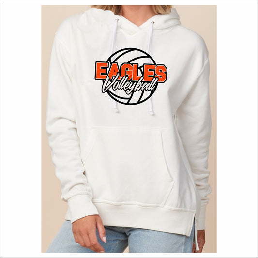 Evans Volleyball Ladies Drop Tail Hooded Sweatshirt