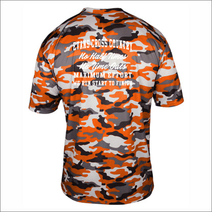 Evans Cross Country Camo Print Performance T-shirt