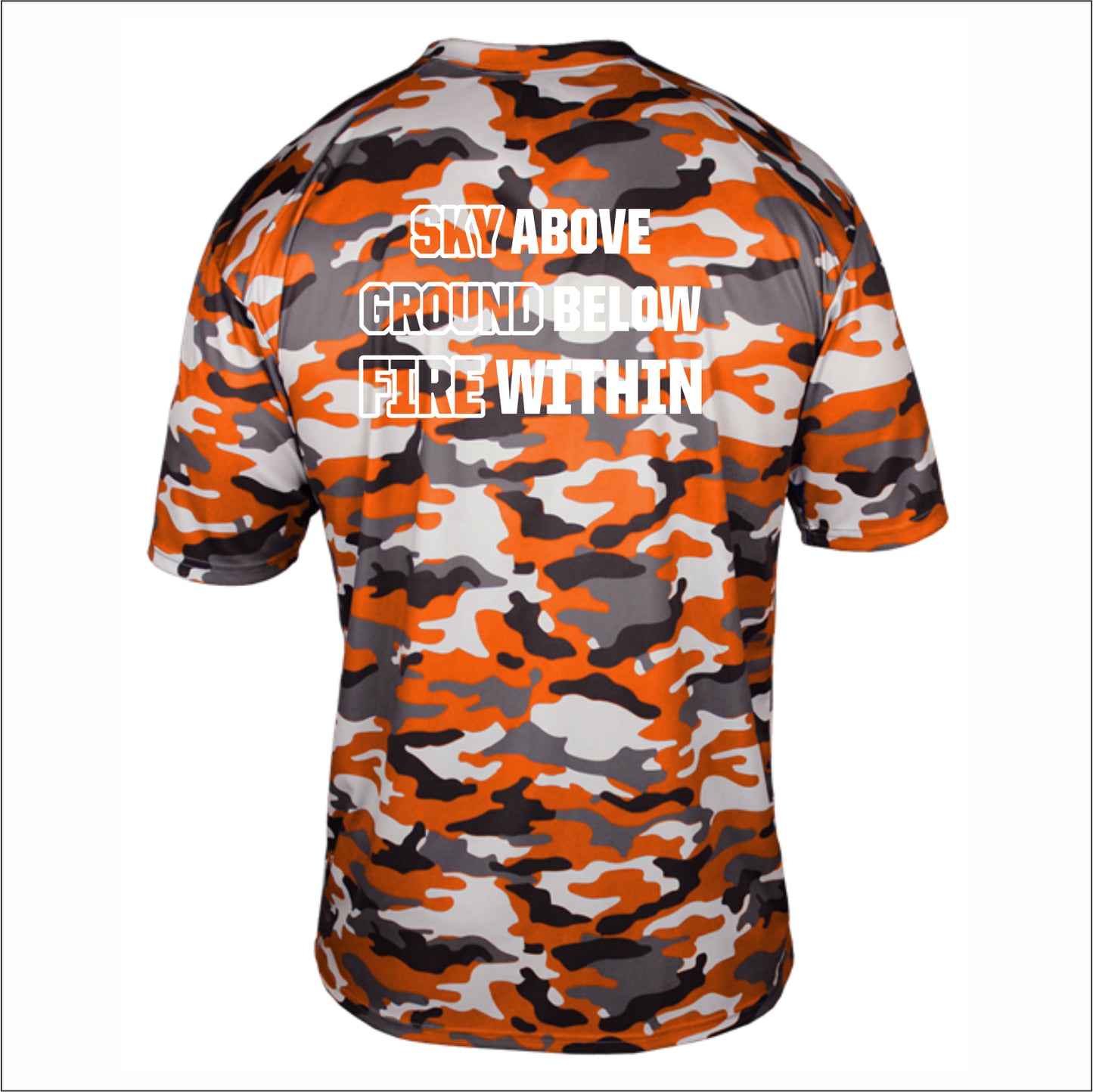 Evans Cross Country Camo Print Performance T-shirt