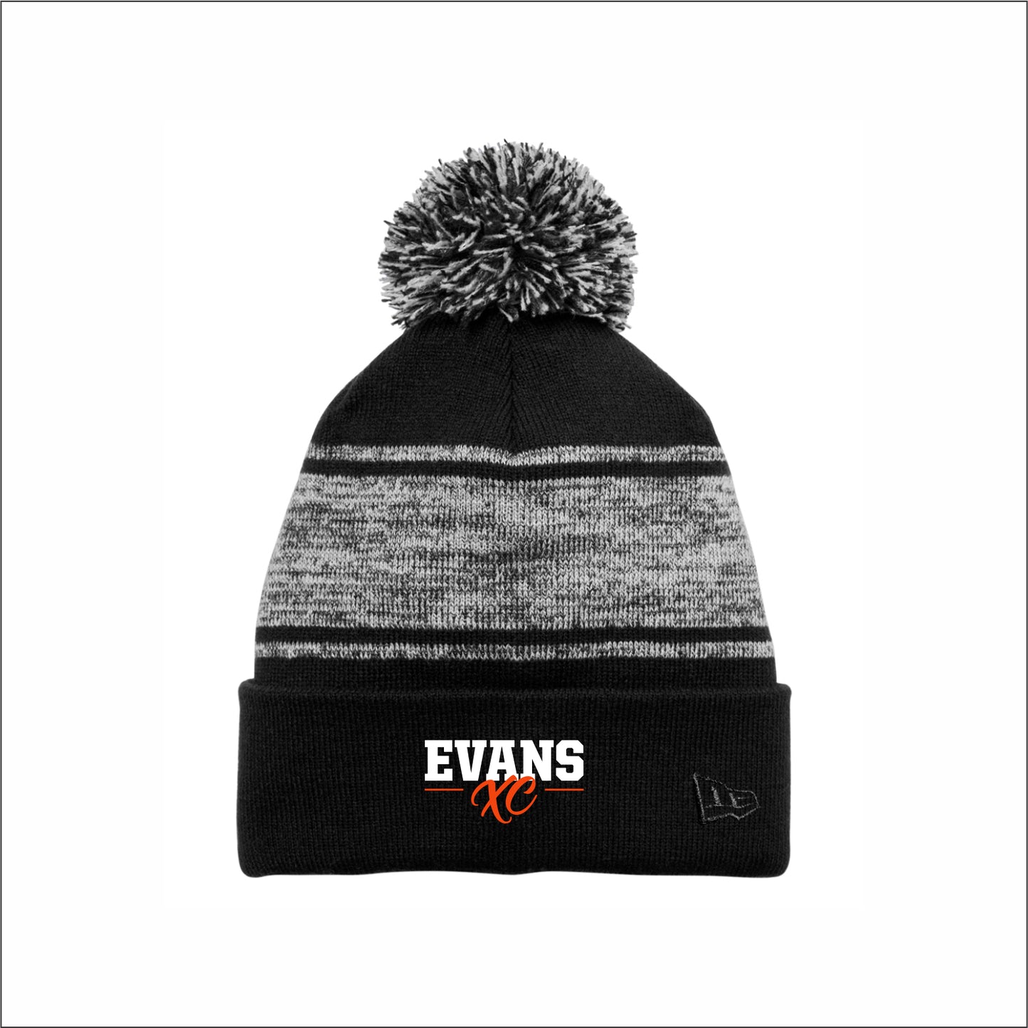 Evans Cross Country New Era Chilled Pom Beanie