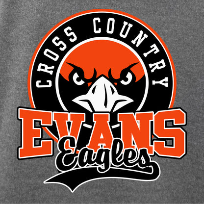Evans Cross Country Performance Raglan Colorblock Hooded Sweatshirt