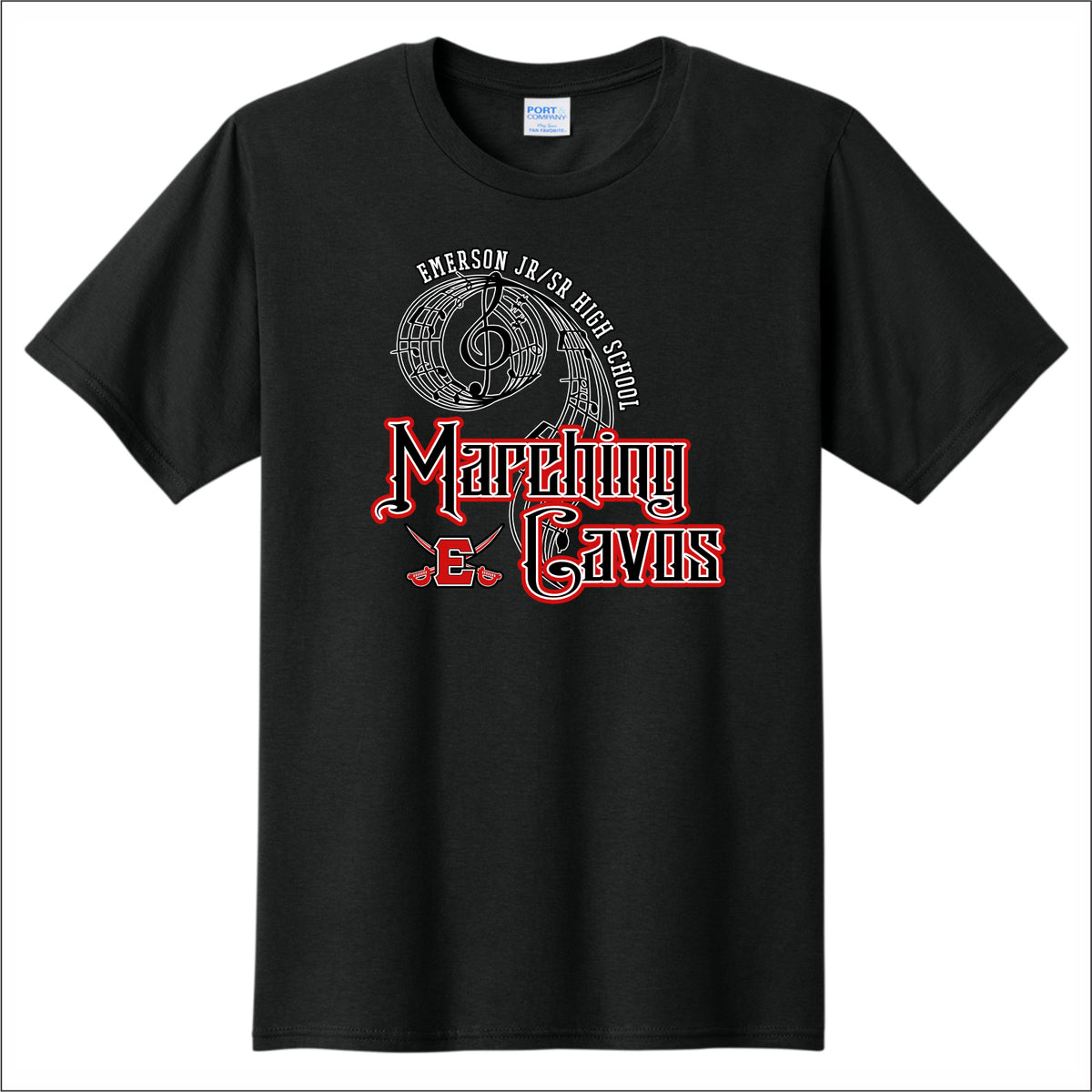 Emerson Marching Cavos Fan Favorite Tee