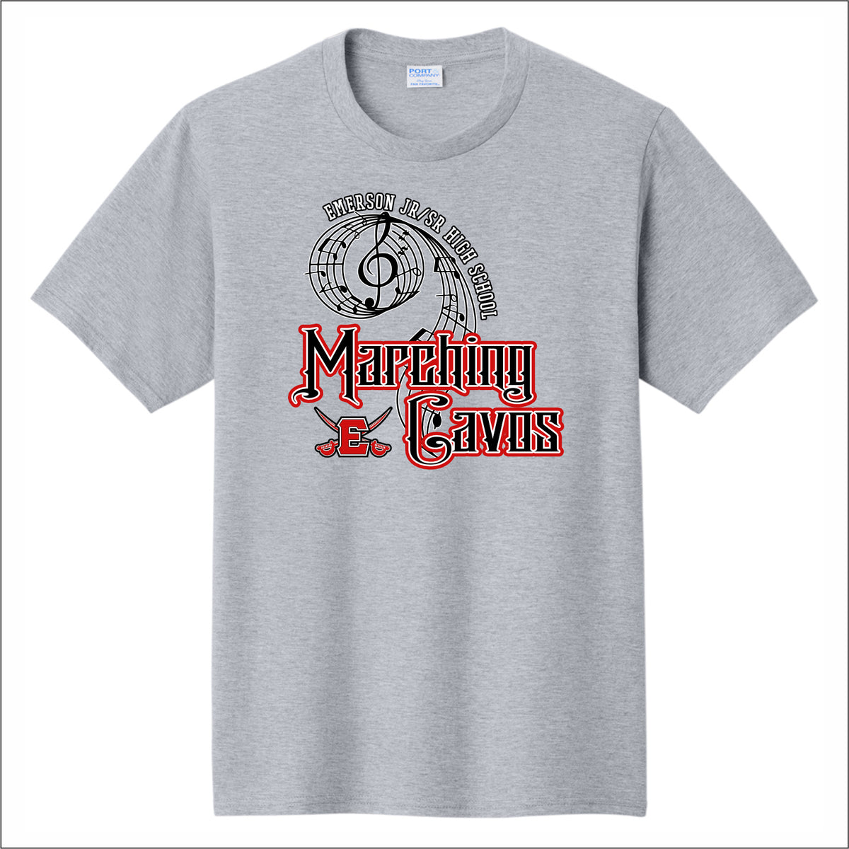 Emerson Marching Cavos Fan Favorite Tee