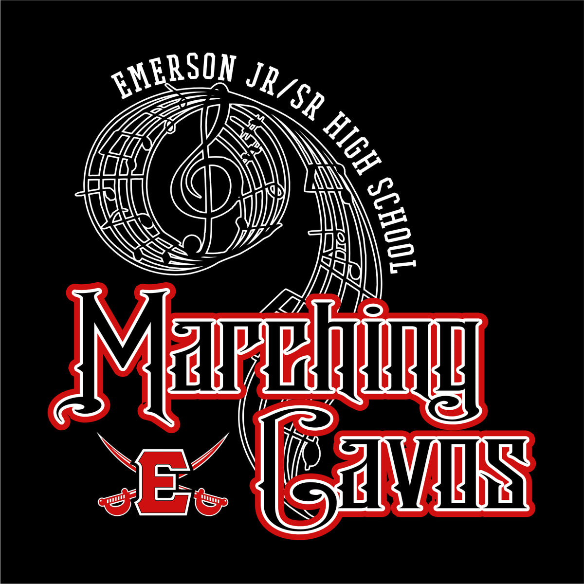 Emerson Marching Cavos Fan Favorite Tee