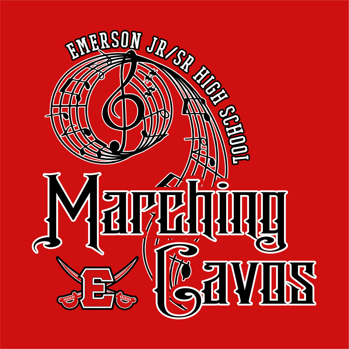 Emerson Marching Cavos Fan Favorite Tee