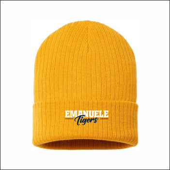 Emanuele Elementary Sustainable Rib Knit Stocking Cap