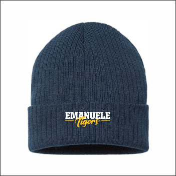 Emanuele Elementary Sustainable Rib Knit Stocking Cap