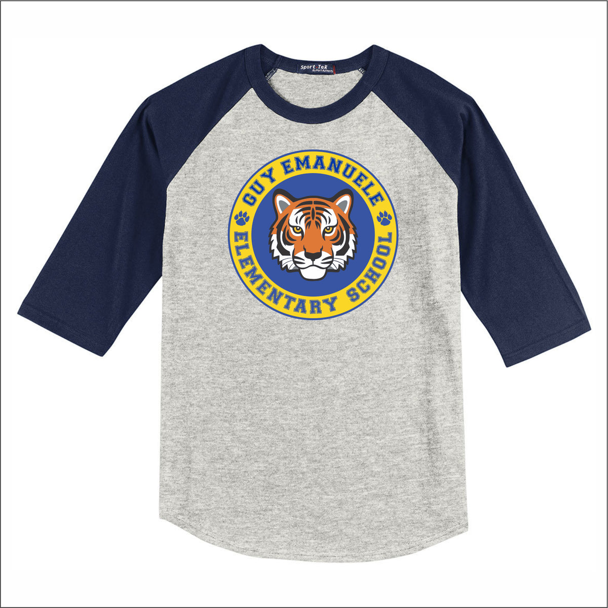 Emanuele Elementary 3/4 Sleeve Baseball T-shirt