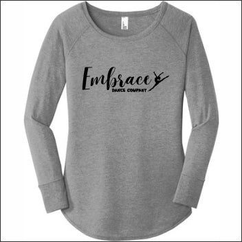 Embrace Dance Co Ladies Tri-Blend Long Sleeve Tunic Tee