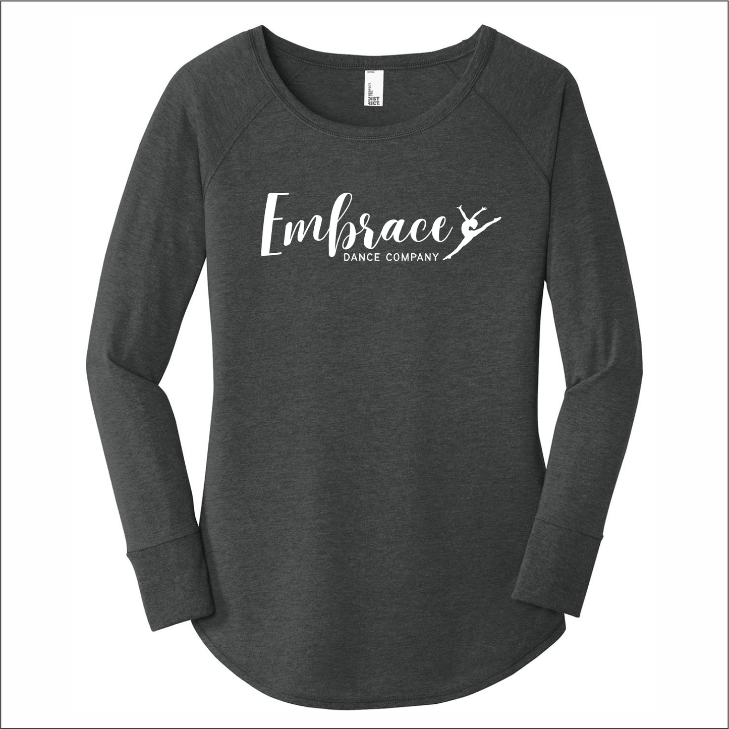 Embrace Dance Co Ladies Tri-Blend Long Sleeve Tunic Tee