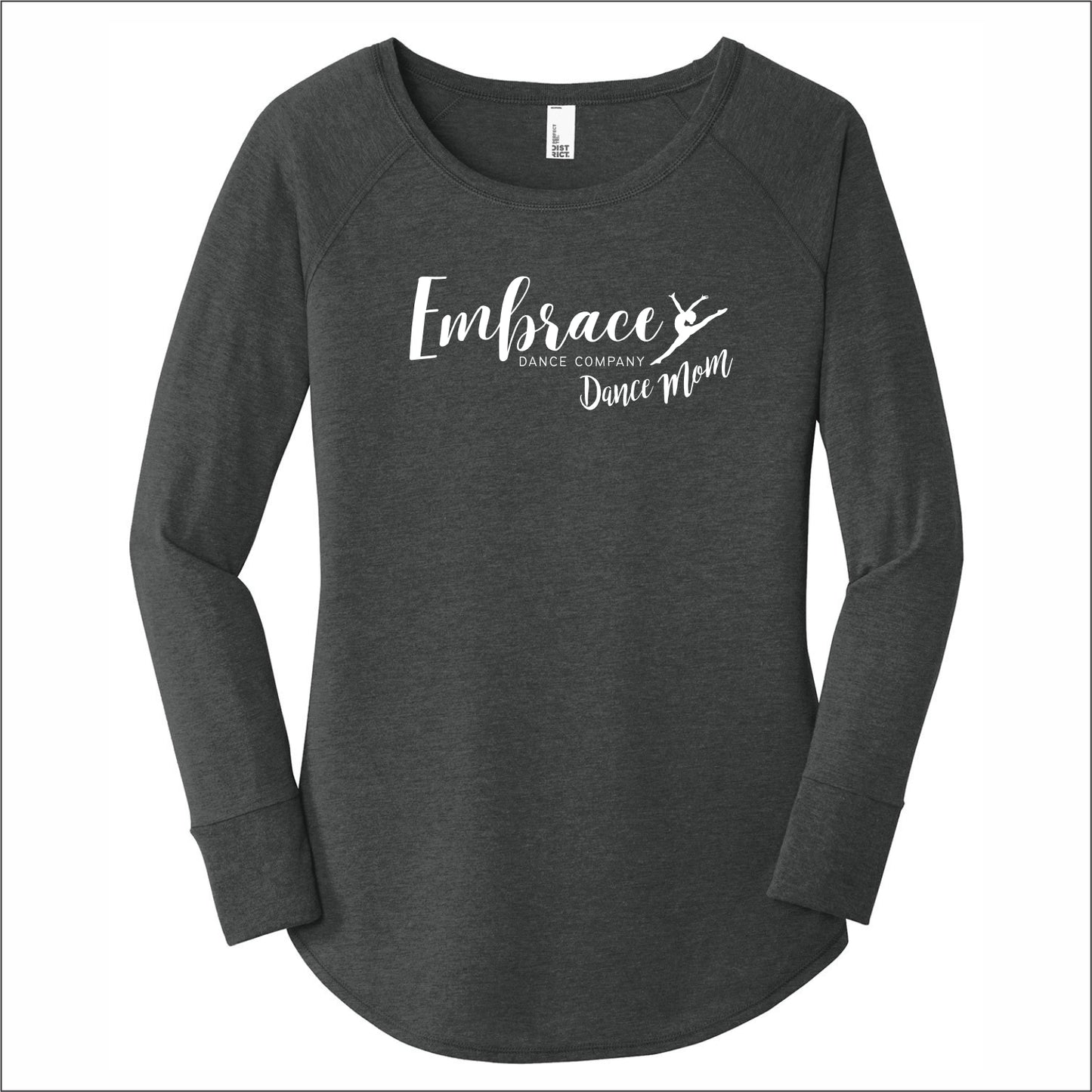 Embrace Dance Co MOM Ladies Tri-Blend Long Sleeve Tunic Tee